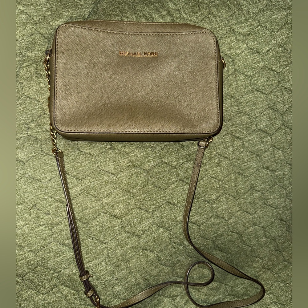 Michael Kors Khaki Crossbody Bag